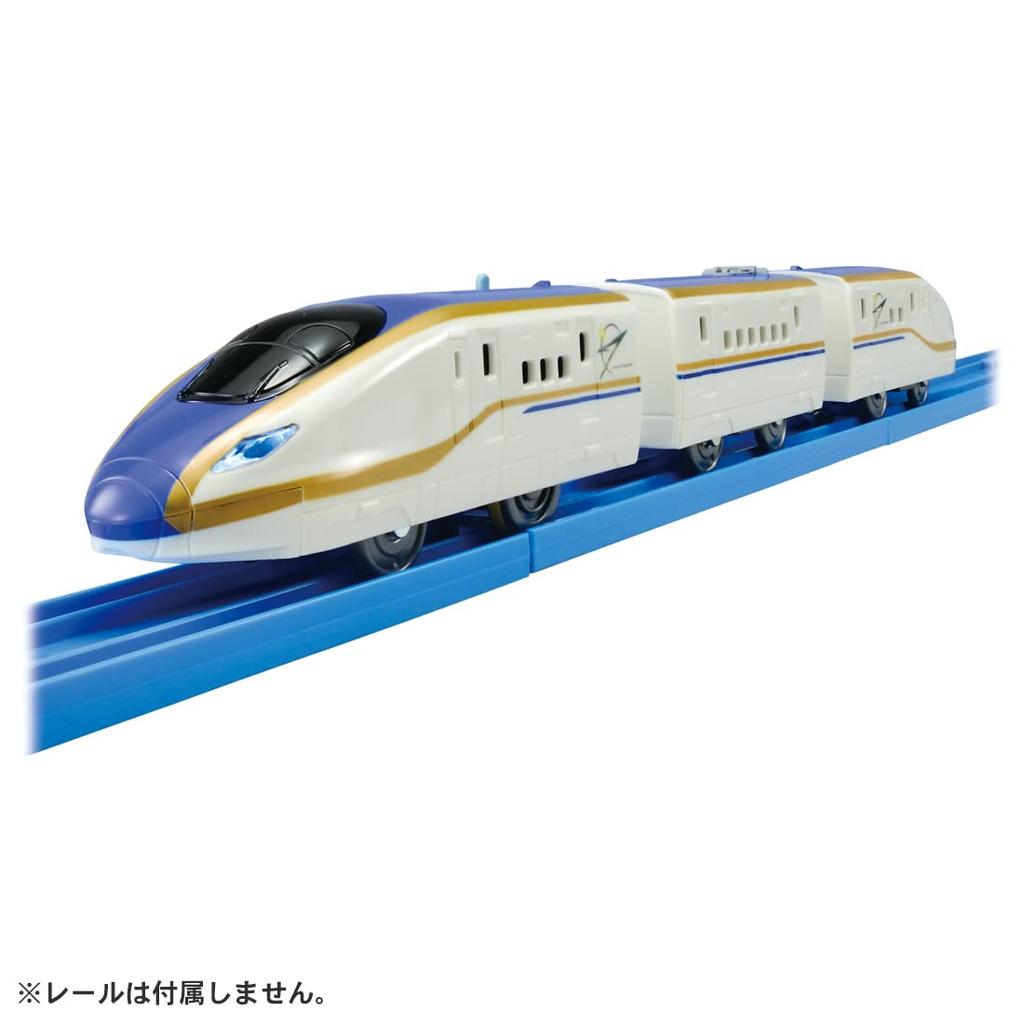 TAKARA TOMY E7 Series Shinkansen Kagayaki with Train Ages 3 and Meets Toy Safety ST Mark Certified "Plarail S-05 Light" Toy, Up, Standards,
