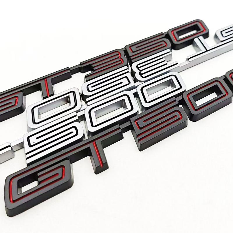 3D Metal Car Sticker Logo GT350 GT500 Sticker Rear Trunk Fender Side Door Emblem For Frod Mustang SHELBY GT500 GT350 Accessories