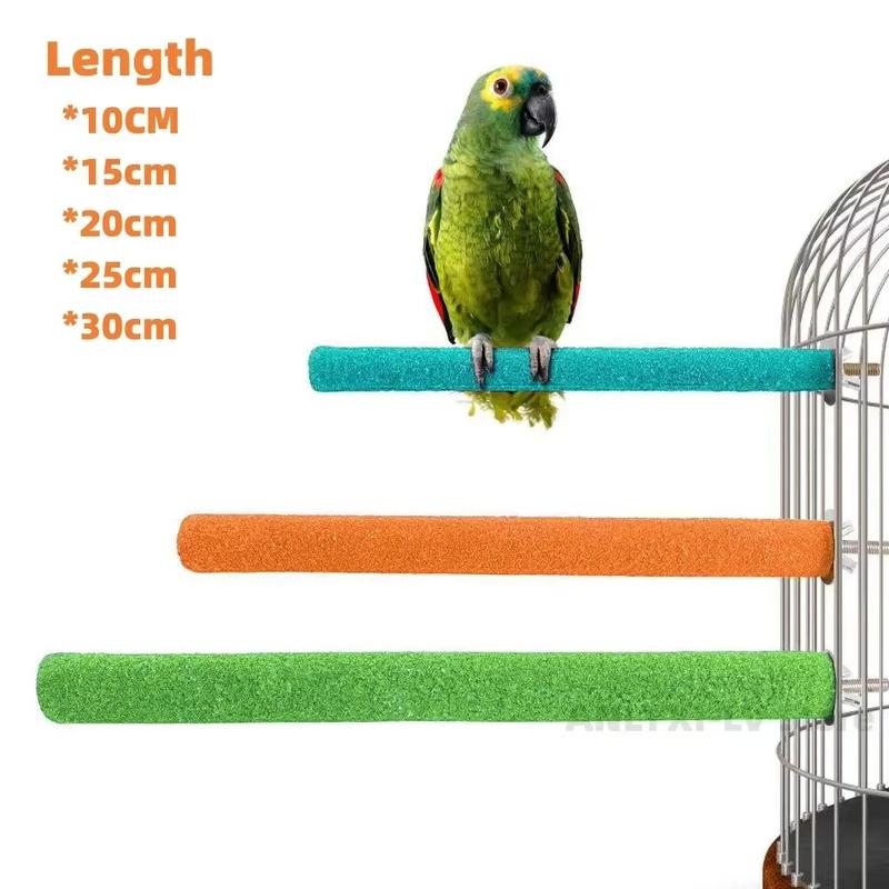 Bird Claw Beaks Grinding Bar Standing Stick Parrot Station Pole Bird Funny Supplies Parrot Grinding Stand Claws Cage Accessories