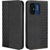 Case - E.F.CONNECTION - For Xiaomi Redmi 12C/11A - Scratch Protection - Mosaic Pattern - Black Synthetic Leather