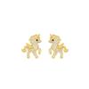 Boucle d'oreille Pendentif Cheval Élégant avec Zirconium Cubique Pour Fashionistas et Acheteurs de Cadeaux