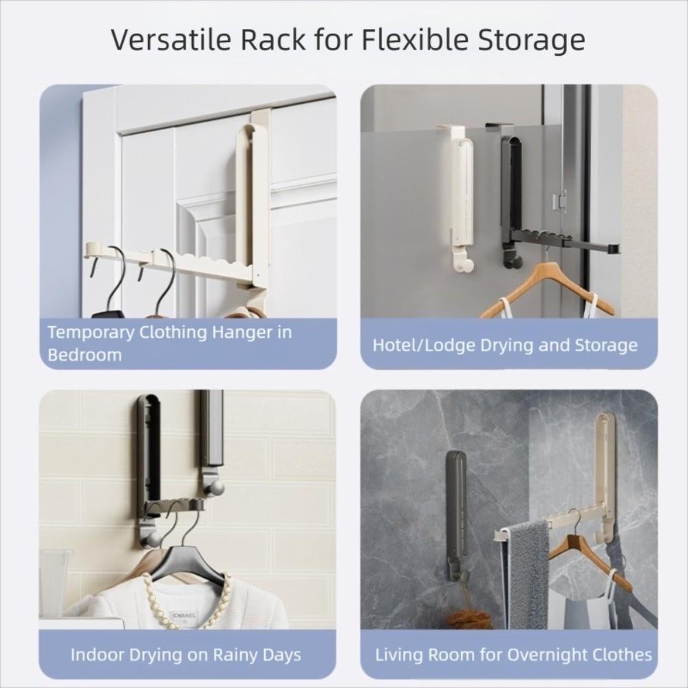 Stanzfreier Wäscheständer Wandmontage Türrückenhaken Tragbarer Wäschetrockner