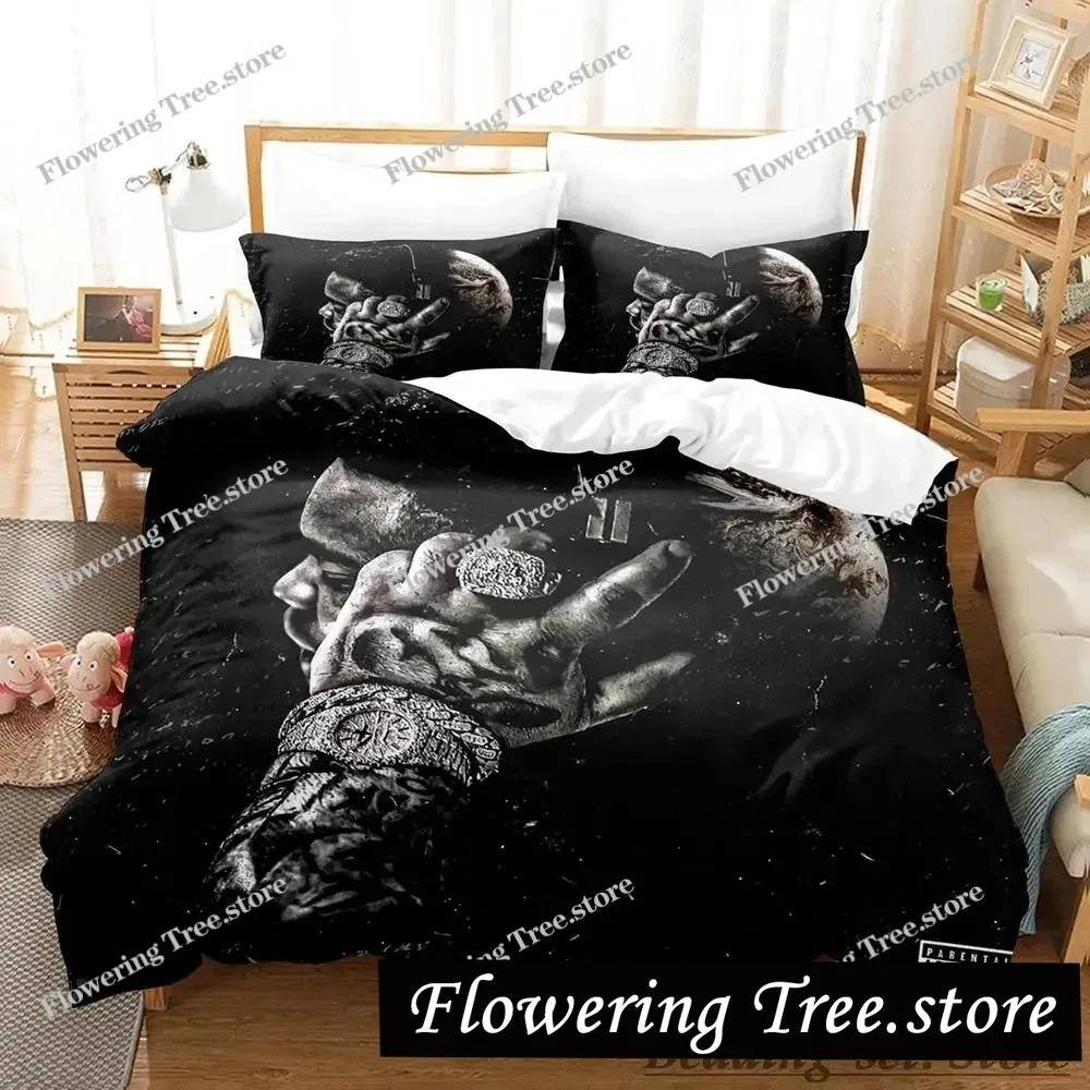 Beliebtes Rod Wave Bettwäscheset Einzelbett Twin Full Queen King Size Bettwäscheset Schlafzimmer für Erwachsene und Kinder Bettbezug-Sets Anime Bettwäsche Set Bett