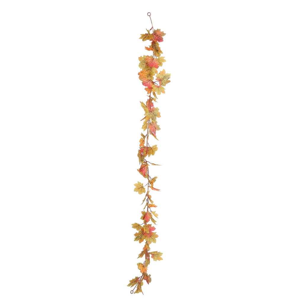 Maple Leaf Vine Waterproof Durable Repeated Use Collapsible Fall Leaf Garland for Home