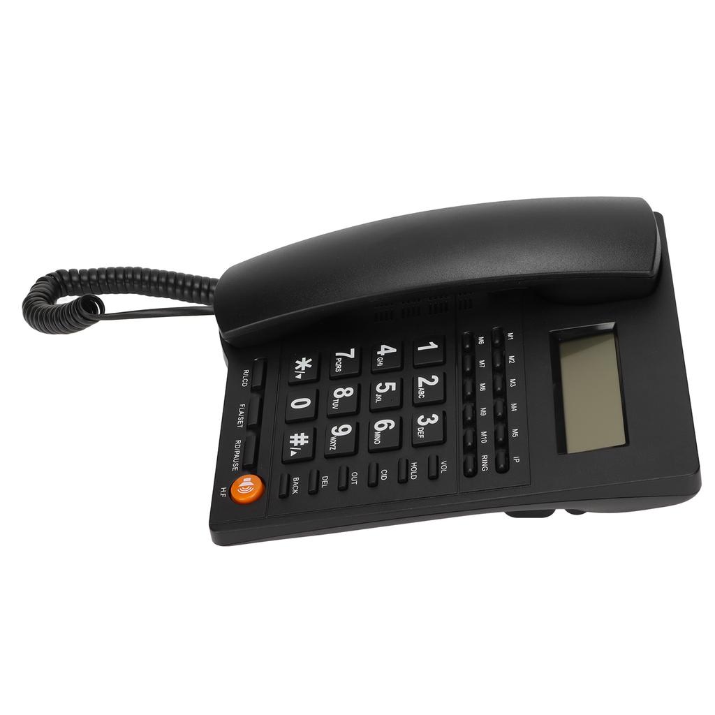 L019 Hotel Landline Caller ID Battery Free Adjustable Brightness Office Landline Telephone for