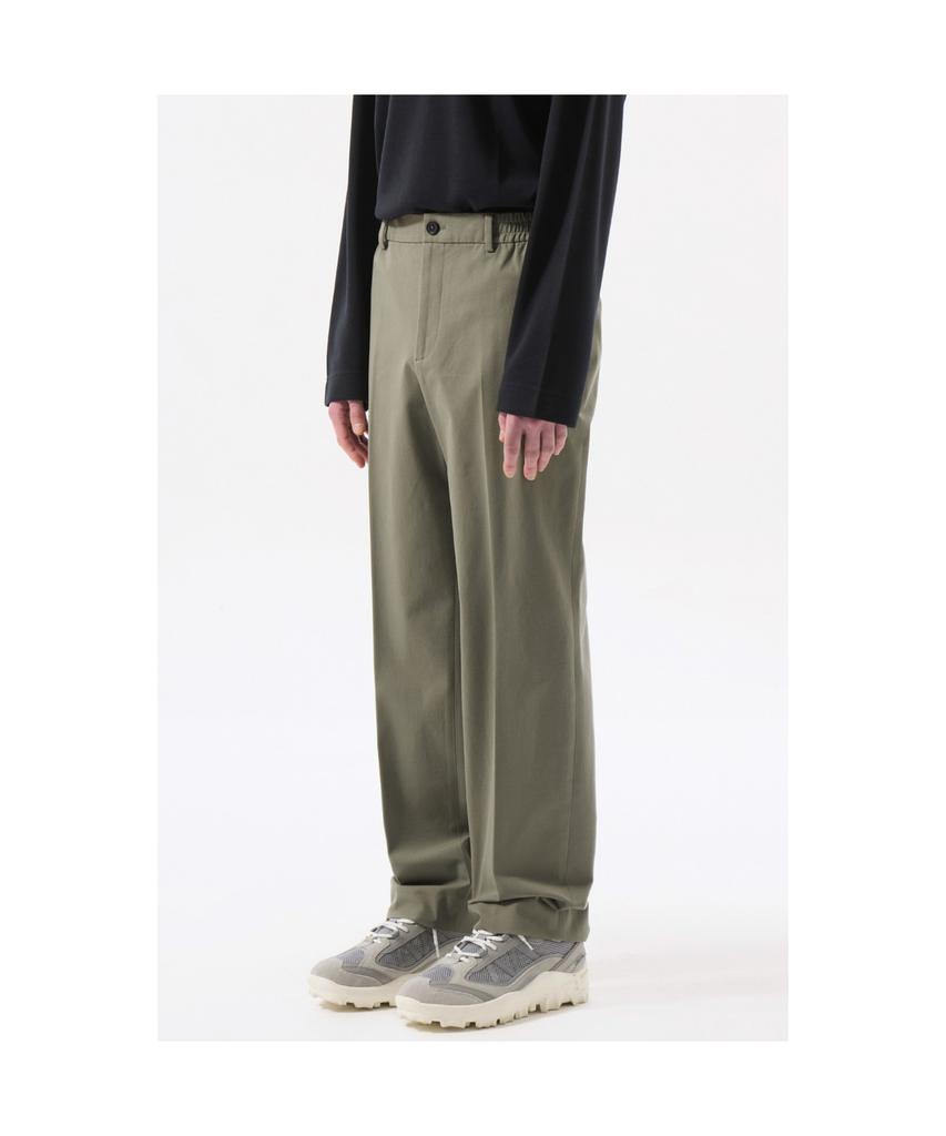 Keoseuuteommellou Khaki Tapered Fit Cotton Pants_Cwpas25111Khx