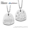 Collaboration Snoopy Reversible Tag Plate Necklace It Into a Stuffed Toy Stainless Steel 2WAY Official PEANUTS [Phiten] (Make Set)