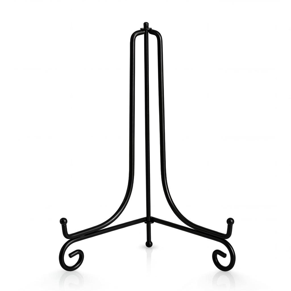 Artliving Plate Stands for Display, 4 Inch Black Iron Easel Plate Display Photo Holder Stand, Displays Picture Frames, Decorative Plates