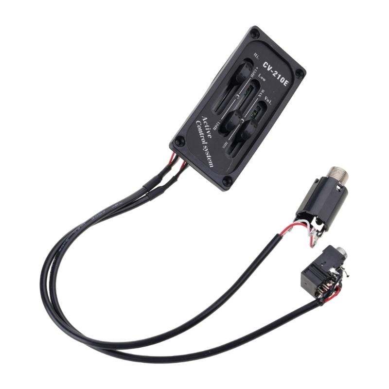 Active Violin Sound Control Accessory Equipped With Output Jacks and Noise Reduction Technology