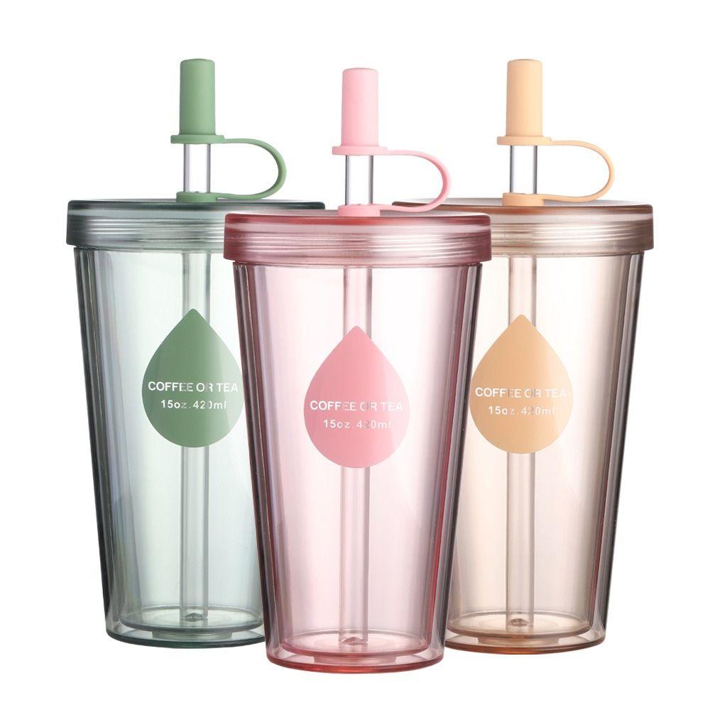 Reusable Iced Coffee Cups with Lids Water Cup gift Plastic Tumbler Cup  Toddlers