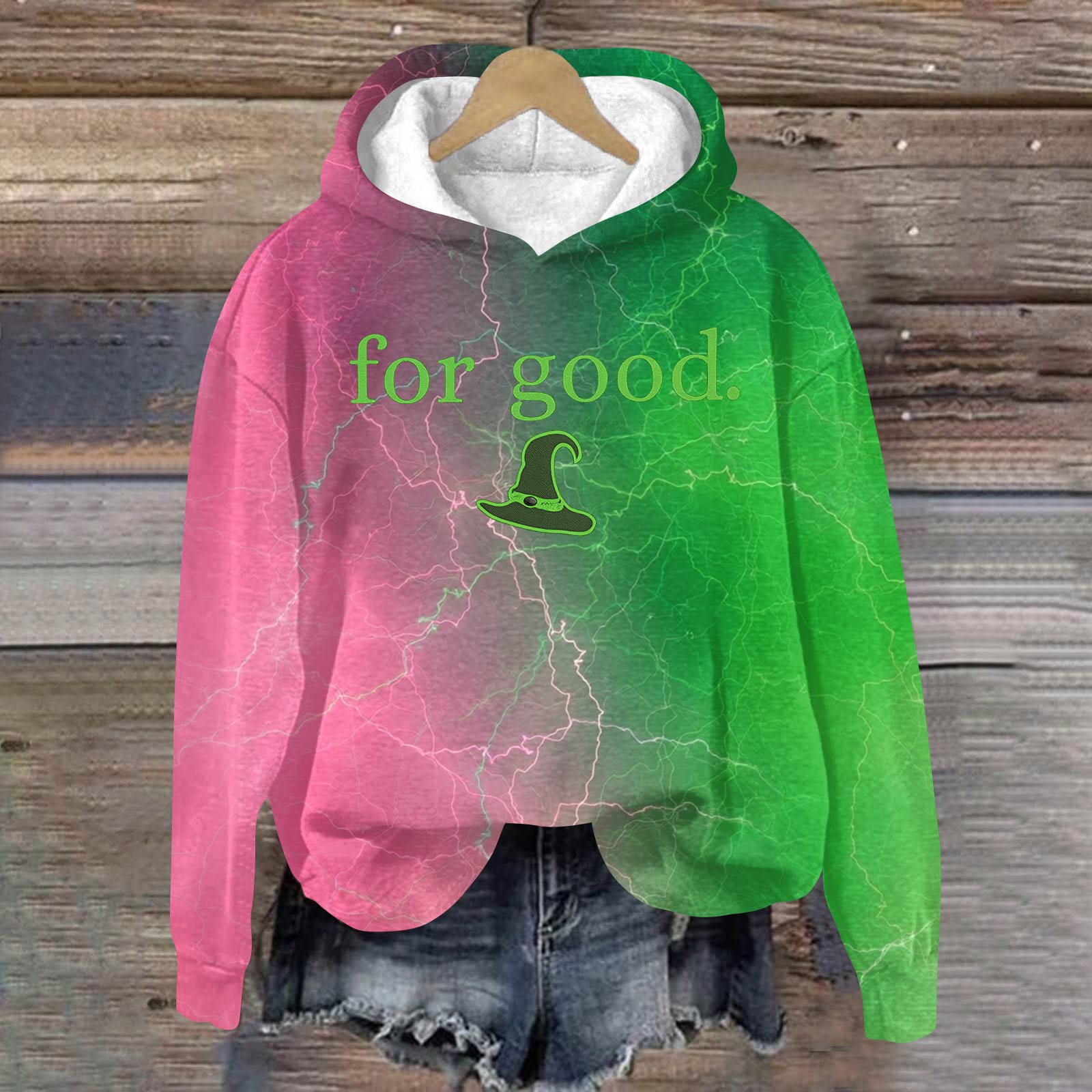 

Женский модный повседневный худи оверсайз с длинными рукавами и принтом XXL