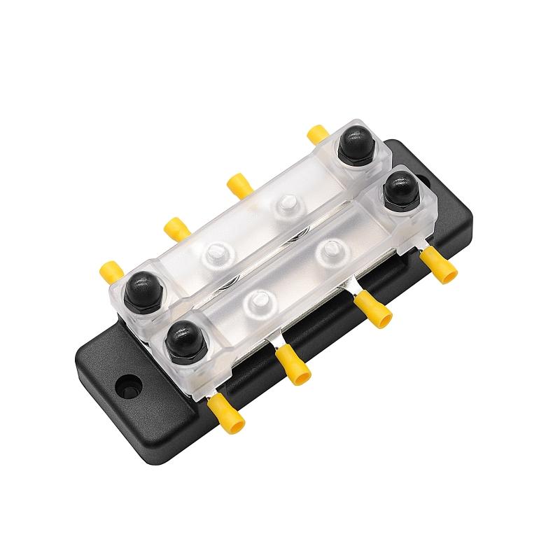 150A Bus Bar M6(1/4") Power Distribution Block 8 x M6  Terminal Studs for Car RV