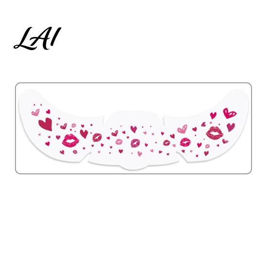 Party Tattoo Stickers Waterproof Temporary Sticker for Face Women Girls Face Easy Apply Decal Decorative Fake Valentine's Day Wedding Parties