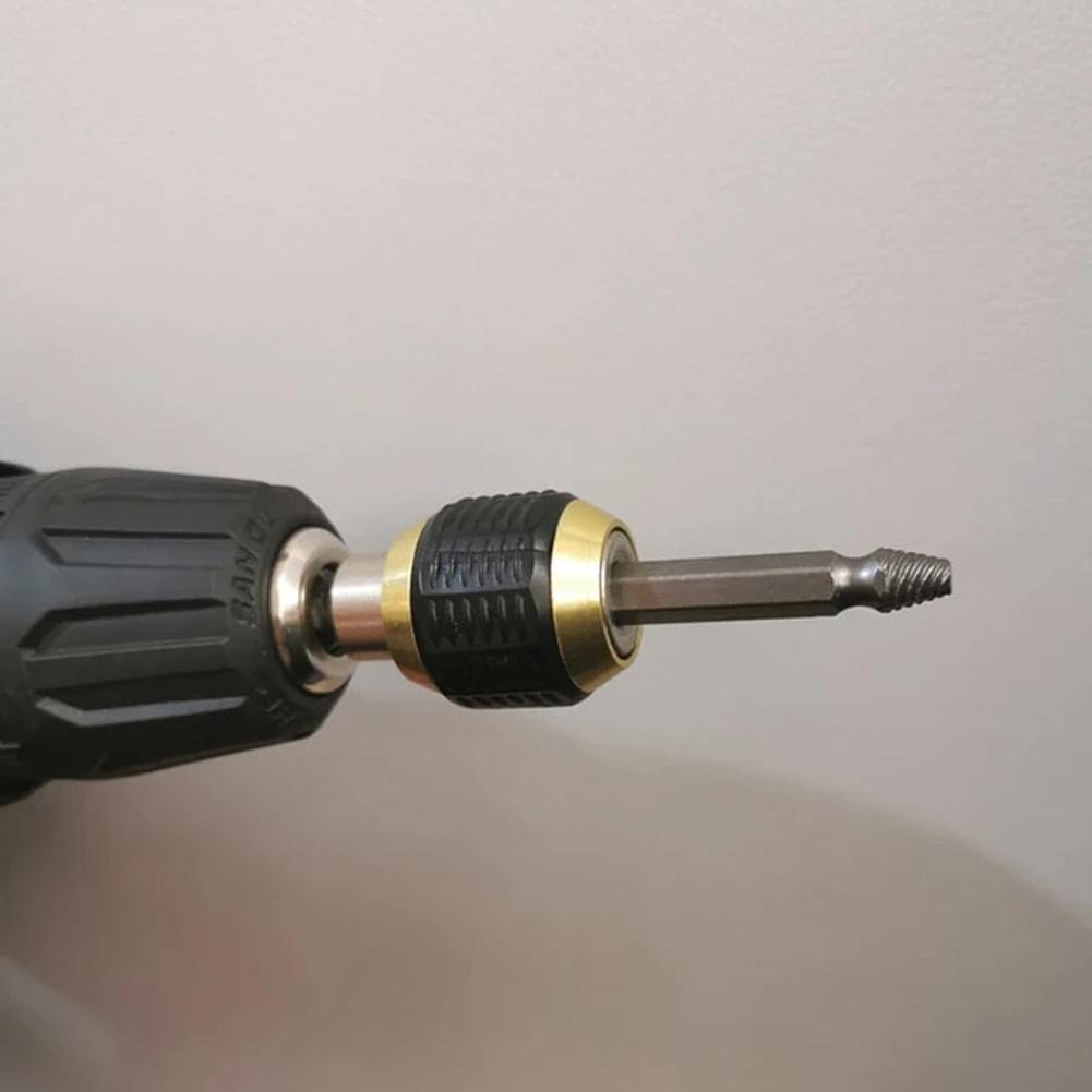 1/4 Inch, 60mm, Hexagonal Shank, Quick Coupling, Drill Bit Adapters, for Deck