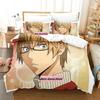 Bakuman Beding Set Printed Bed Linen Set With Pilowcase Soft Duvet Cover Soft Single Double Quen Super King-Sized Dimensionsd Dimensions Adult People