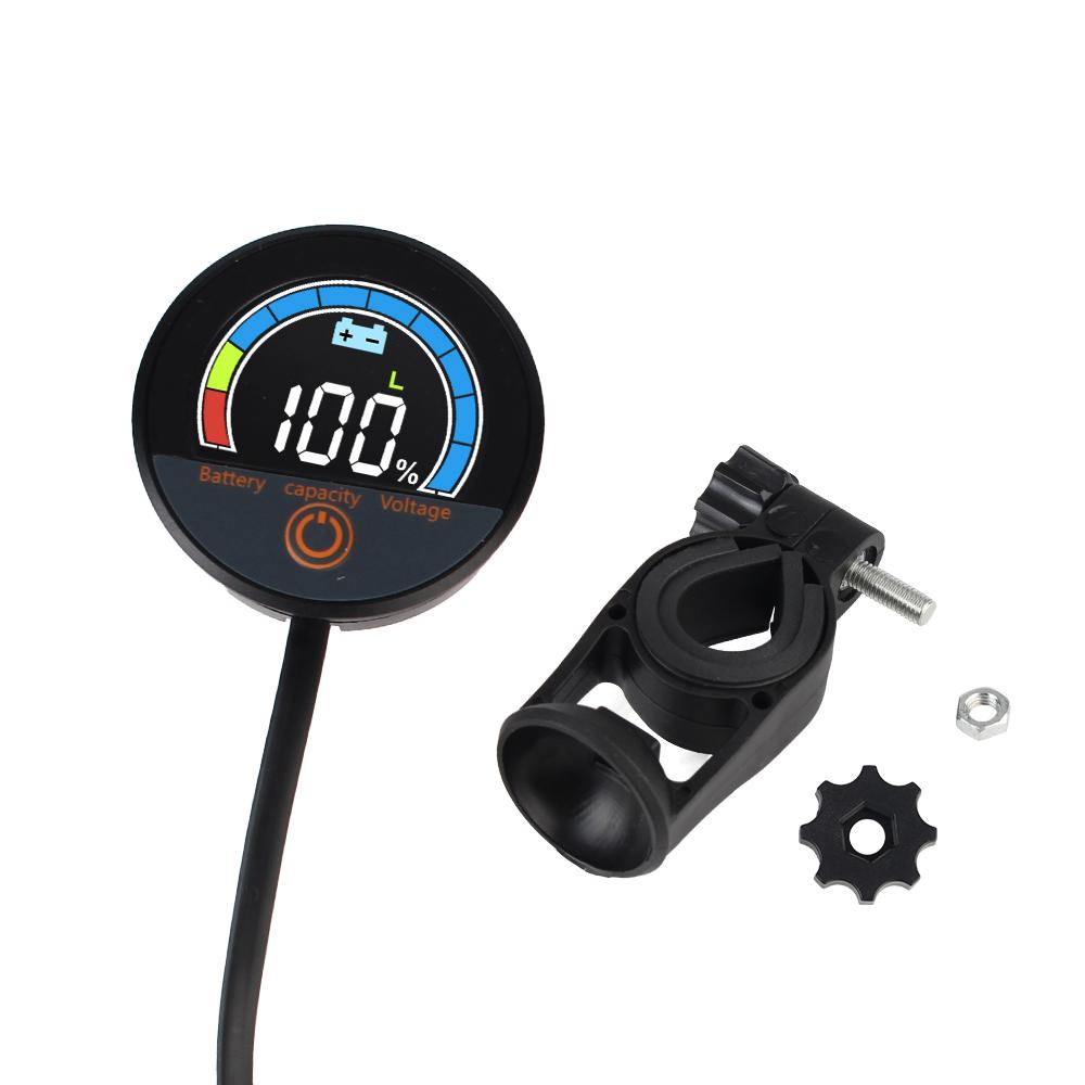 Battery Level Indicator DC7-100V Car Voltage Meter Battery Capacity Tester Waterproof Universal Digital Circular Voltmeter