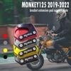 Motorcycle CNC Kickstand Foot Side Stand Extension Pad Support Plate Enlarged Stand for Honda Monkey 125 2024 2018 2019 2020 2021 2022 2023 (Titanium)