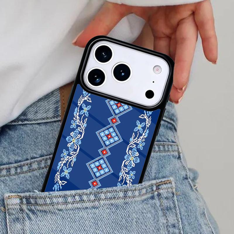 U-krainian Embroidery Pattern Phone Case for iPhone 17ProMax 12 13 14 15 16e 17 Pro Max Plus Air Cover