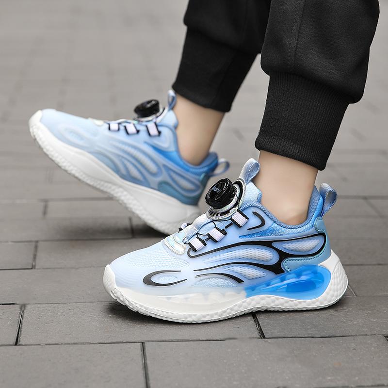 28-40 Children's Large Lightweight Breathable Fashionable Double Mesh Sports and Leisure Shoes Outdoor Running Shoes