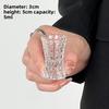 Creative Gemstone Pattern Relief Wine Glass Spirits Vodka Bartending Cups Transparent Small Size Foreign Wine Glass