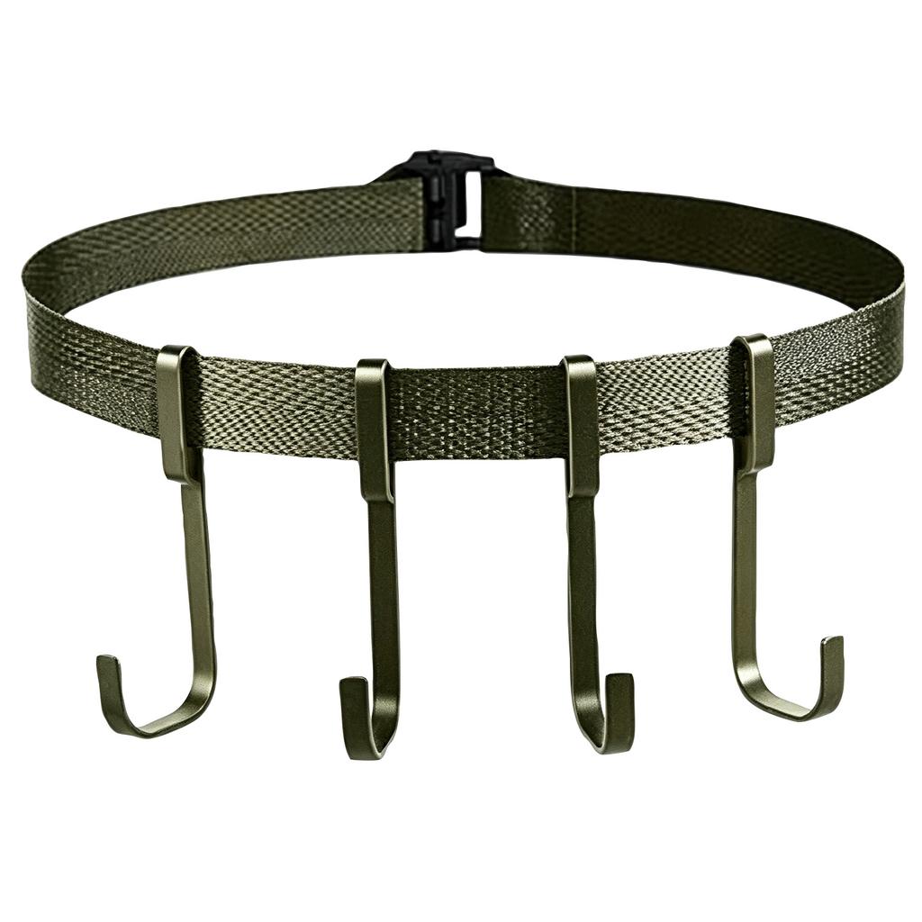 Multifunctional Belt- Hanging Strap: A Portable Suspension And Storage Tool Designed For Outdoor Camping. Crafted From High-strength, Materials, It