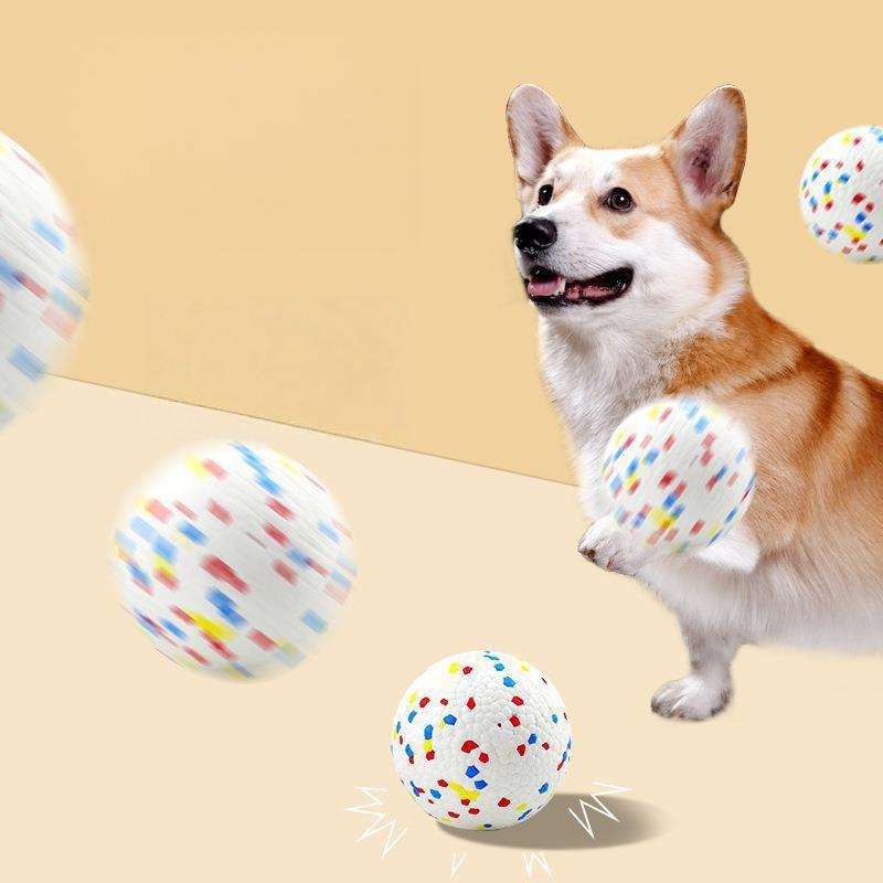 1Pcs Non Squeak Interactive Puppy Toy Bite Resistant Solid Dog Ball Toys High Elasticity E-Tpu Pet Chew Ball Toy