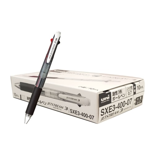 

Mitsubishi Pencil 3 Color Ballpoint Pen Jet Stream 10 Pieces 0.7 Black Easy to Write SXE340007.24 10P