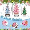 New Gingerbread Man Christmas Trees Candy Colors Wooden Christmas Tabletop Decoration Gift Room Ornament for Christmas Party