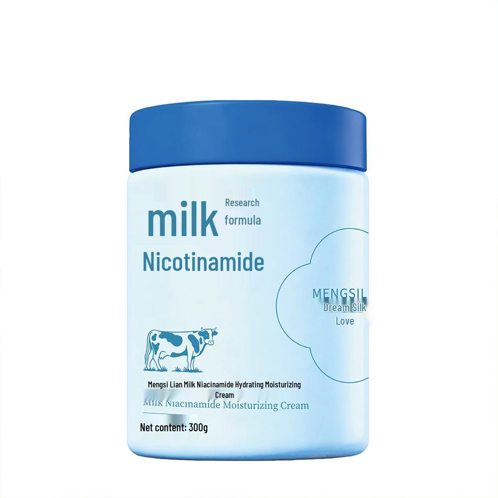 Mengsi Lian Niacinamide Hydrating Cream 300g - Replenishing and Moisturizing Face & Body Cream to Nourish and Prevent Dryness.