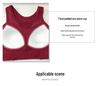 Plus Size Mesh Stitching Sports Bra - Shockproof Women's Running and Yoga Bra with Beautiful Back Design