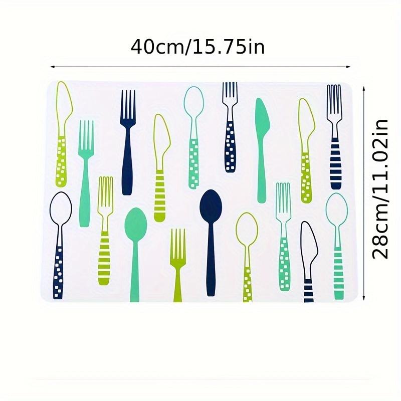 4PCS Placemats PVC Table Mat Kids Tableware Cartoon Dining Table Disc Pads Coasters Napperon Plate Bar Tapete De Lugar 40*28cm
