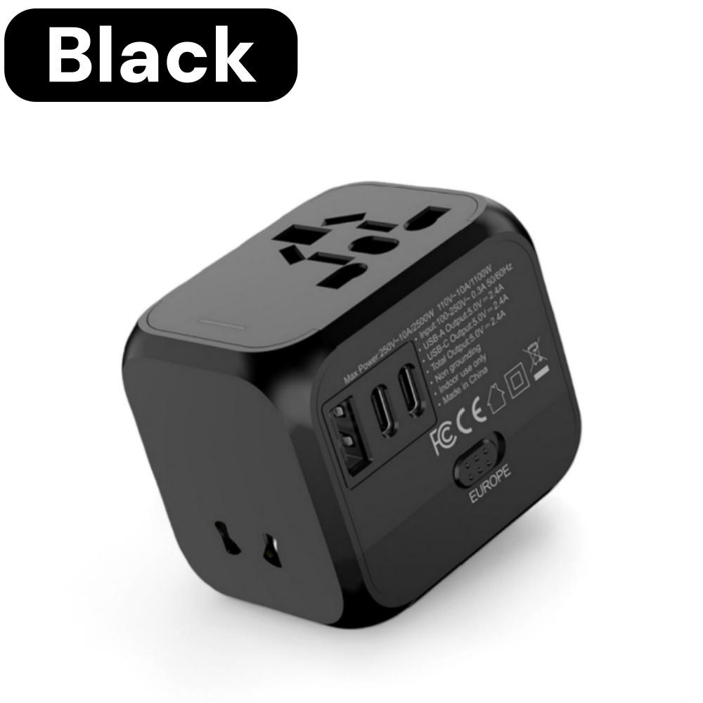 Universal Travel Adapter Plug, 220v To 5v Fast Charging Power Plug, Socket Converter for Europe US UK Asia, Portable Charger