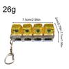 Keyboard Fidget Keychain Transparent Portable Realistic Clicker Fidget Toy for Adults Kids Boy Family Travel Backpack Offices