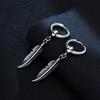 Mens Feathers Drop Earrings,Stainless Steel Wings Huggies Hoop Earings,Rock Punk Vintage Cool Jewelry Gifts