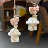 [Bowknot Dog Pendant] Bowknot Dog Cute Pendant Phone Chain Pendant bag Pendant Suitable for Daily Holiday Gifts