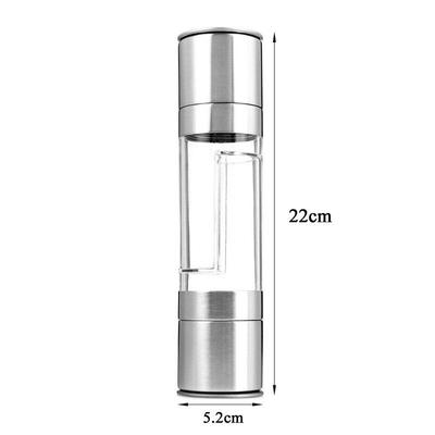 Macinapepe 2 in 1 in acciaio inox macina sale e pepe manuale macina spezie shaker