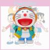 Blå F Kitt Doraemon Plastfigur Leketøymodell Kapselmaskin Actionfigur