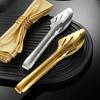 Stainless Steel Cooking Tongs Kitchen Tongs, Buffet Food Serving with Non-Slip Grip, Pastry for Baking Hollow Out Grill Cooking, Serving, BBQ,