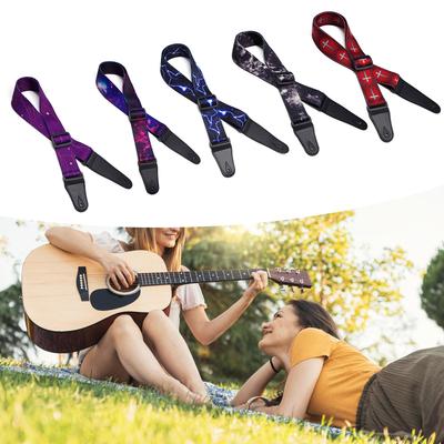 Soft Cotton Adjustable Straps Replacement Electric Acoustic Guitar Bass Strap Thicken Shoulder Belt Easy To Use