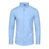 Men's Long Sleeve Non-Iron Stretch Formal Shirt - Solid Color