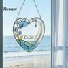 Elegant Courtyard Ornament Sea Glass Style Acrylic Suncatcher, Colorful Light Catching Hanging Ornament, Decorative Catcher for Garden Sun Home