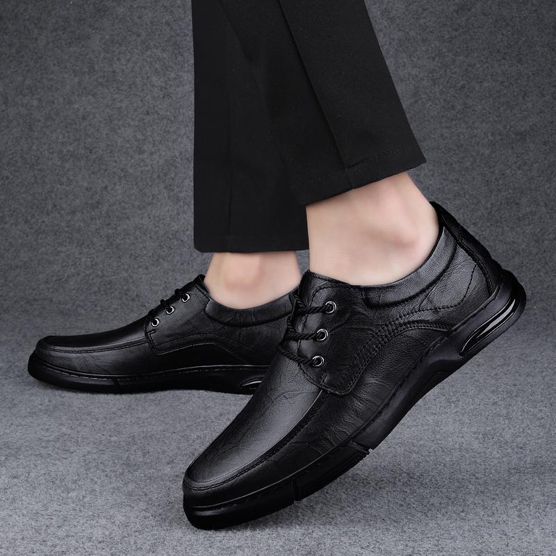 Pantofi de Afaceri din Piele Naturală pentru Bărbați la Modă Pantofi Casual cu Șireturi pentru Bărbați Pantofi de Nuntă pentru Bărbați Încălțăminte Confortabilă pentru Condus de Exterior pentru Bărbați