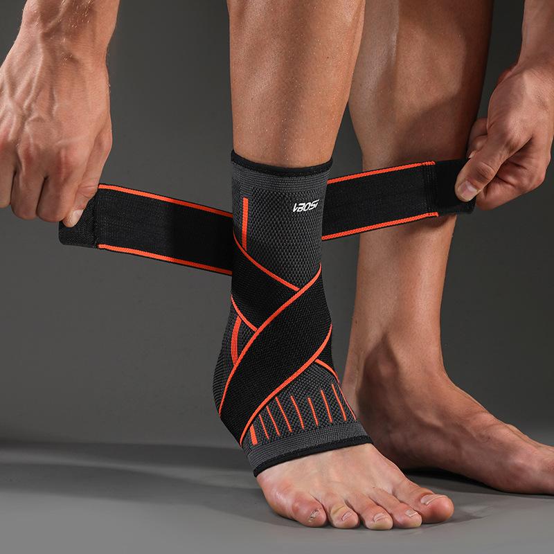 Supporto Protettivo per Caviglia da Calcio Cavigliera da Basket Cinghia di Compressione in Nylon Cintura Protettore per Caviglia