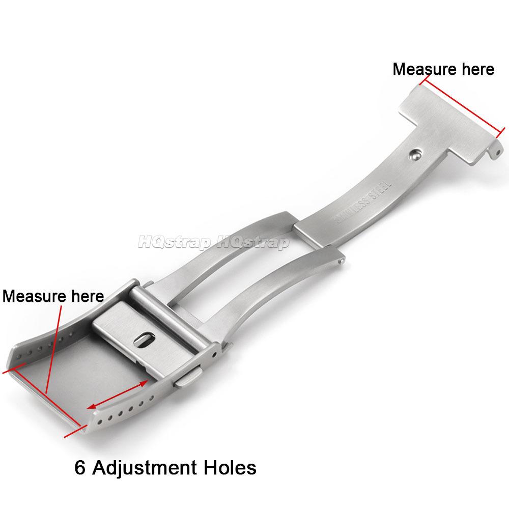 316L Edelstahl Uhrenarmband Schließe 18mm 20mm 22mm Solide Faltschließe Ersatz für Seiko Metallschließe Uhrenzubehör