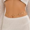 Bohemian Vortex Sun Waist Chain for Women Body Chain Layered Vintage Ethnic Style Totem Chain Belt Simple Decoration Accessories