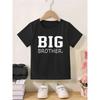 2025 BIG BROTHER Fashion Printed Children's T-shirt Soft and Breathable Summer Short Sleeve Round Neck Casual Pure Cotton Top