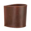 Retro Leather Round Pen Holder Desk Organizer Desktop Sundries Storage Tube Pencil Holder Accessories Office Supplies Stationery