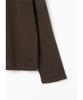 MILLO ARCHIVE Claire Knit Crewneck Zip-Up [Brown]