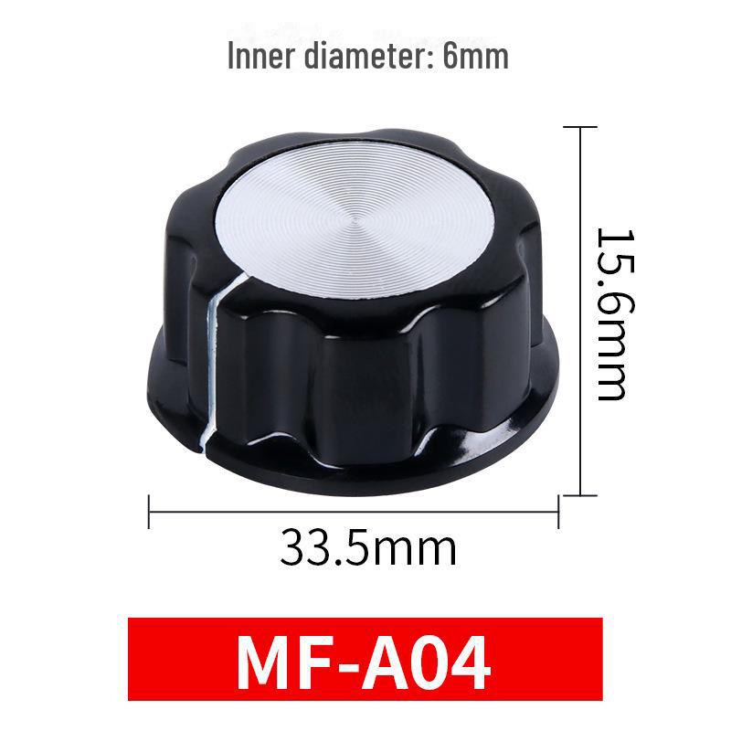 6mm Inner Hole Bakelite Potentiometer Volume Knob - Audio Adjustment Knob with Scale and Cap