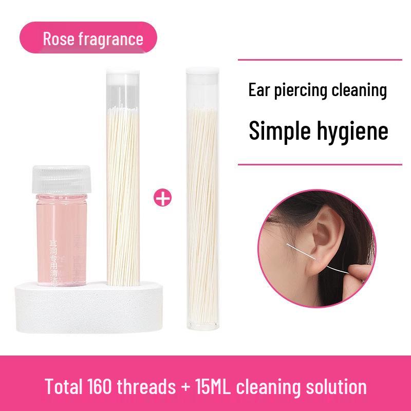 Ultrafine Ear Cleaning Thread for Women: Odor Removal & Blockage Prevention, Safe for Ear & Piercing Cleaning